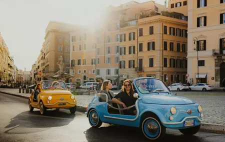 La Dolce Roma Private Tour by Electric Fiat or Golf Cart