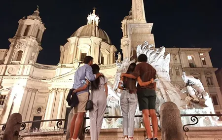 Rome at Night Walking Tour of Pantheon Trevi Spanish Steps Navona & more