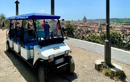 Rome Full Day Private Golf Cart Tour with Gourmet Tasting