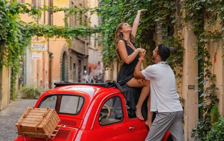 Rome Fiat 500 Vintage Tour Fast and Furious