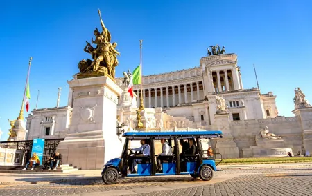 Rome Golf Cart Tour with Gelato