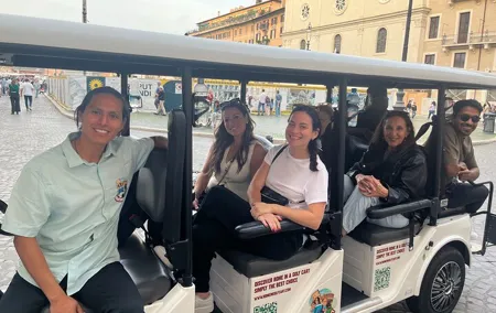 Rome 4 hours Golf Cart Private Sight Seeing Group Tour