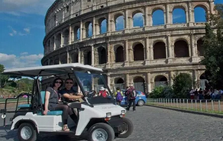 Full day private guided tour of Rome by golf-cart & Colosseum and Roman Forum
