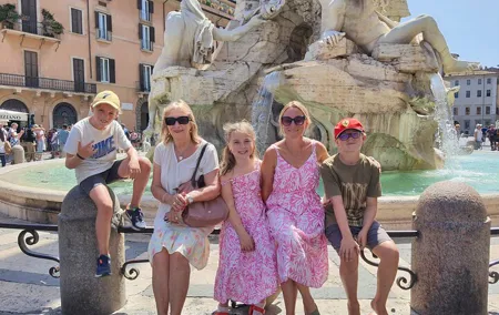 Private Kid-Friendly Rome City Center Tour with Gelato and Pizza