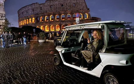 Evening Golf Cart and Prosecco Tour and Pickup Included