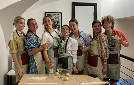 Traditional Pasta Cooking Class with Tiramisu Small Group