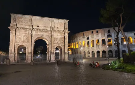 Colosseum and Ancient Rome by Night Guided Walking Tour by Maria