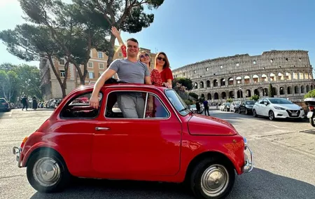 Private: 3 hours panoramic tour of Rome aboard a vintage Fiat 500
