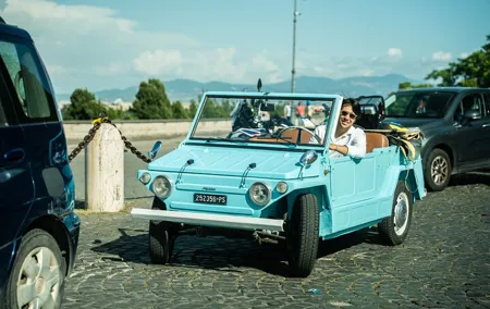 Rome Tour by Classic Fiat 600 Cabriolet with Prosecco