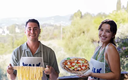 Florence Pizza or Pasta Class with Gelato Making at a Tuscan Farm