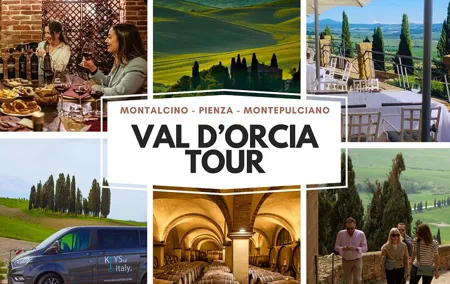Val d'Orcia Brunello Wine Tour with Montalcino and Montepulciano