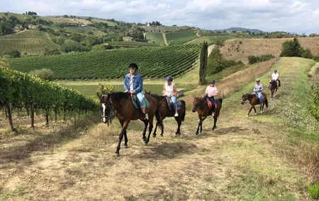 Horseback Ride in S.Gimignano with Tuscan Lunch Chianti Tasting