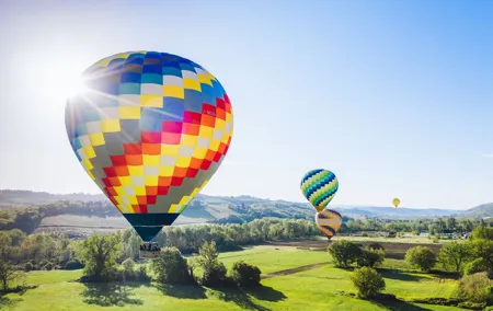 Hot Air Balloon Flight Over Tuscany from Siena
