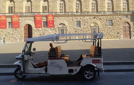Private Florence Tour by Golf Cart ETukTuk with Audio Guide