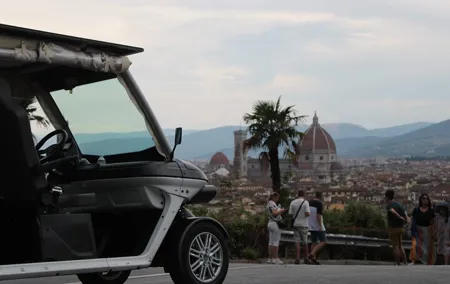 Florence Private Golf Cart Tour Art Tuscan Landscapes and Wine