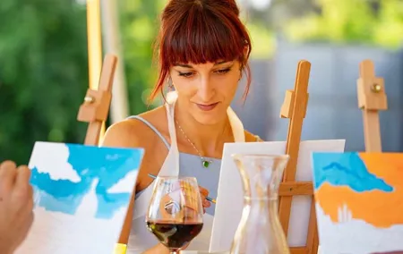 Paint And Drink Florentine Hills Art at La Birr'aia in Marignolle