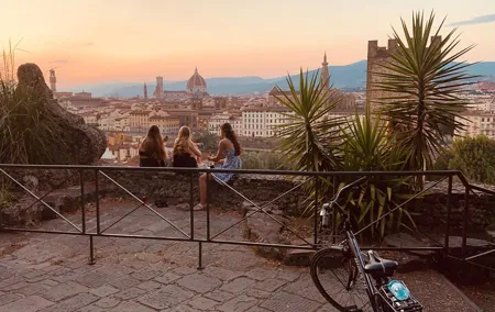 Sunset Bike tour of Florence &Rose Garden & Piazzale Michelangelo