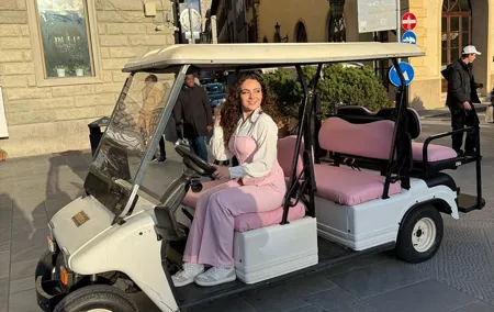 Private Pink Tour Florence Electric Golf Cart
