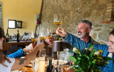 San Gimignano and Vineyard Wine Tasting in Tuscan Hills