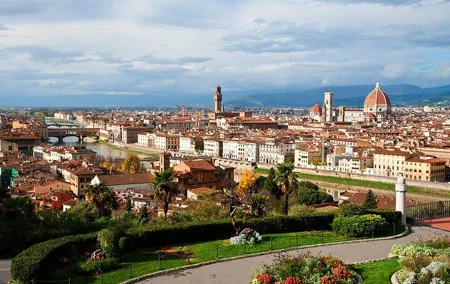Around Florence Hills: App‑Guided e‑Vespa Tour + Wine&Food
