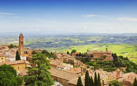 Private Tour: Orcia Valley to Montalcino and Montepulciano with Brunello Wine Tasting