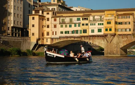 Wine on water in Florence: a private boat tour with aperitif