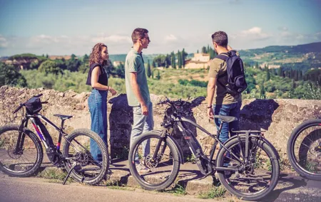 Private Electric Bike Tour of Florence Hills with gelato tasting