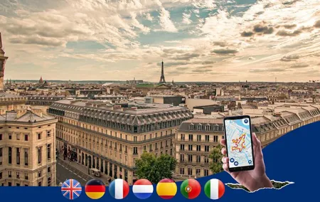 Paris Montmartre: City Walk Audio Guide in 7 Languages on Phone