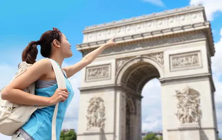 Arc de Triomphe in Paris Walking Tour with Audioguide (no ticket)