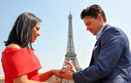 Paris Engagement Proposal Private Walking Tour with Professional Photographer