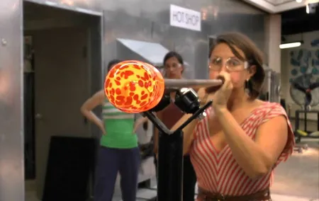 Glass blowing in Prague