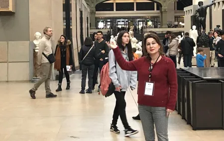 visiting the masterpieces of impressionists at Orsay museum
