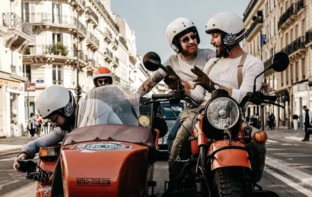 Paris Vintage Private & Bespoke Tour on a Sidecar Motorcycle
