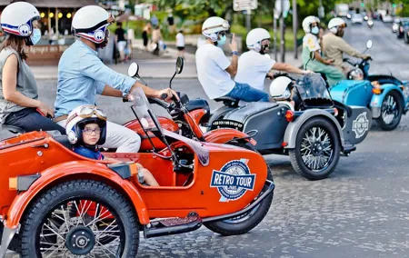 Paris & Versailles Exclusive Vintage Full Day Tour on a Sidecar