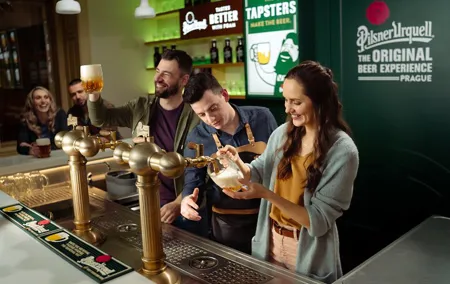 Prague Beer Pouring Class at Pilsner Urquell