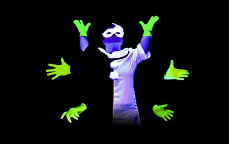 Underground Black Light Theatre Interactive Show in Prague