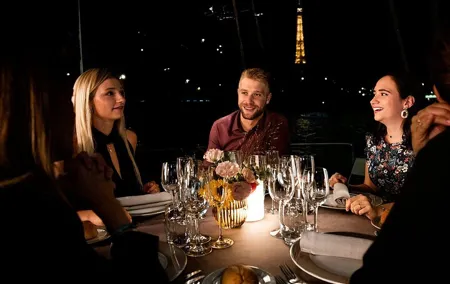 Seine River New Year's Eve Gourmet Dinner Cruise & Live Music