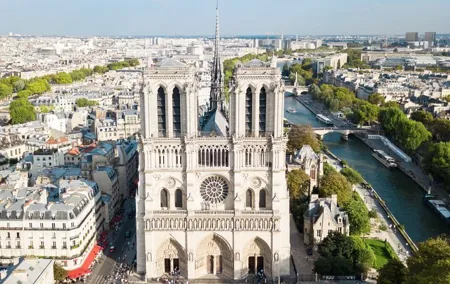 Notre Dame Cathedral Exterior Guided Walking