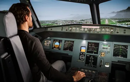 Private Pilotage of a Flight Simulator in Paris