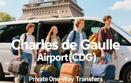 Paris: Charles de Gaulle Airport(CDG) Private One-Way Transfers
