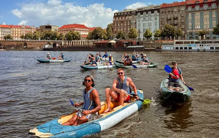 Unique Canoe tour in the center of Prague (With Beer tasting)