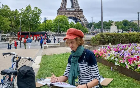 Eiffel Tower Drawing Workshop at the Eiffel Tower