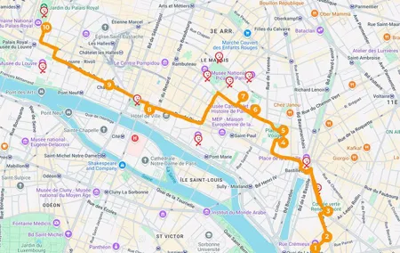 Paris - self-guided city walking tour with hidden gems!