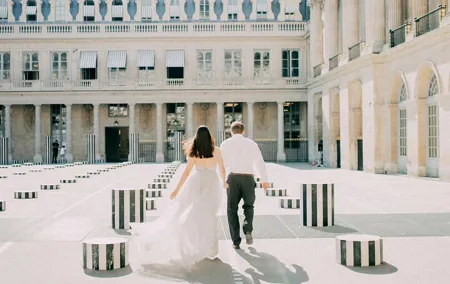 Amazing Colonne de Buren Photoshoot