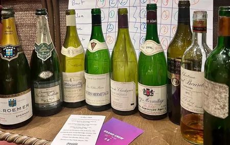 Tasting of old wines with a Master of Wine student