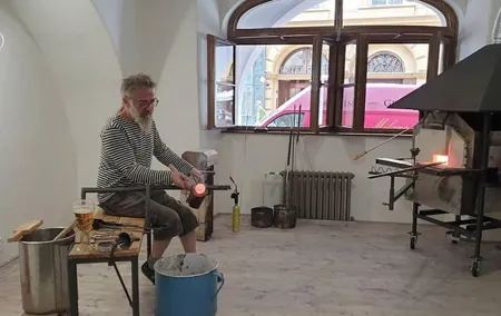 Bohemian Glass blowing in Prague