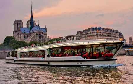 Two-hour Paris Tour including short walk and one hour Seine Cruise