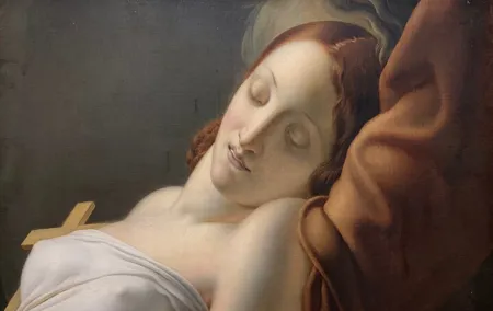 The Louvre: art and love.