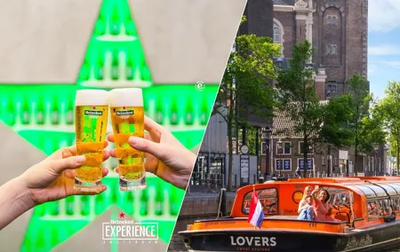 Combo Ticket: Heineken Experience Amsterdam and 1h Canal Cruise