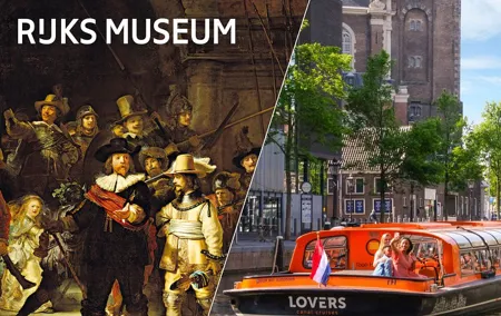 Combo Ticket: Rijksmuseum Amsterdam & 1h Cruise with Audio Guide
